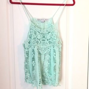 HYFVE Women’s floral turquoise crop top